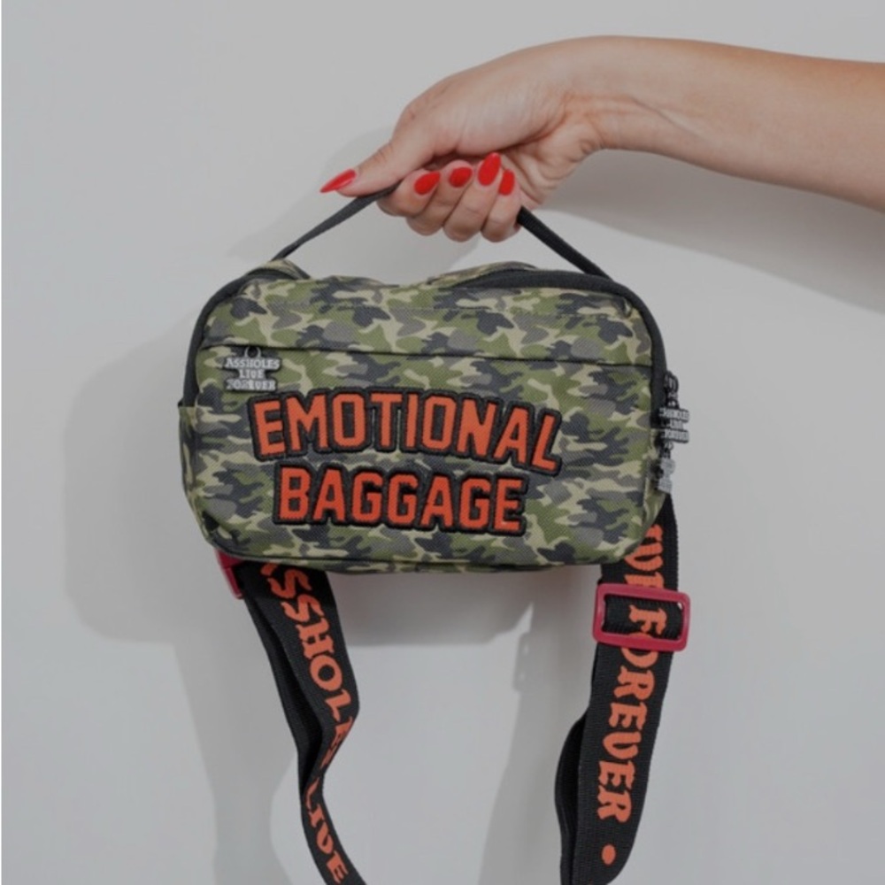 ALF Fanny Pack Emotional Baggage Camo Crossbody Bag